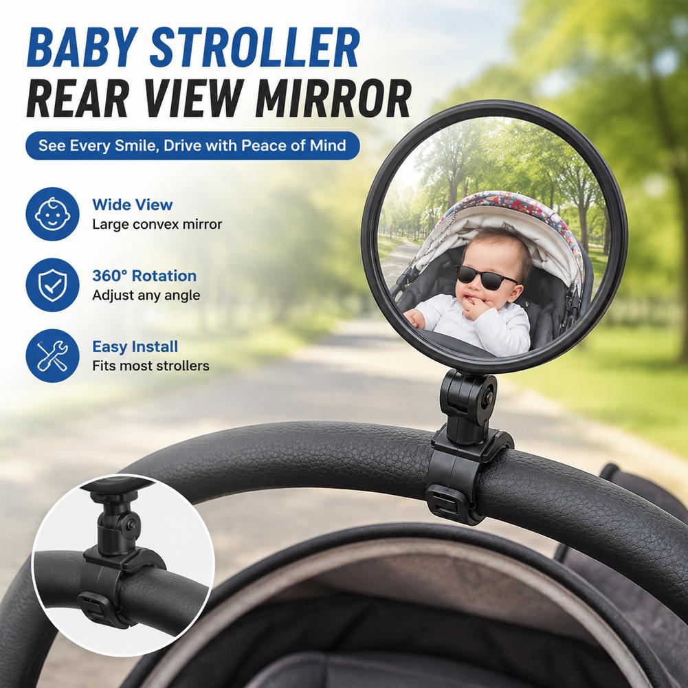 2Pcs Bike Mirror Adjustable Ha - Mirror Handlebar Convex ulasan dan harga