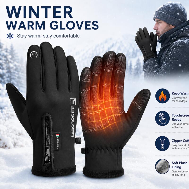 Winter Warm Touchscreen Gloves - Winter Cycling Commute ulasan dan harga