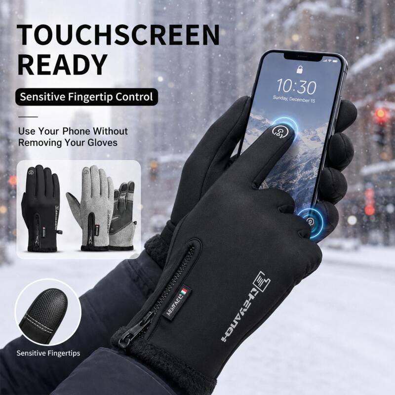Winter Warm Touchscreen Gloves - Winter Cycling Commute ulasan dan harga