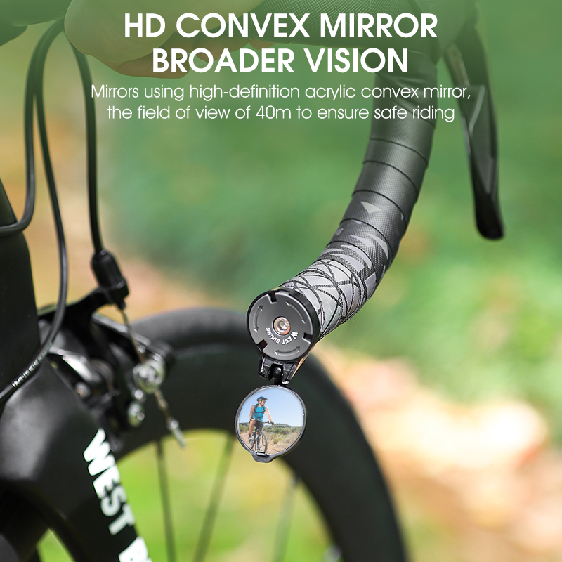 WEST BIKING HD Bike Rearview M - Mirror Handlebar Convex ulasan dan harga