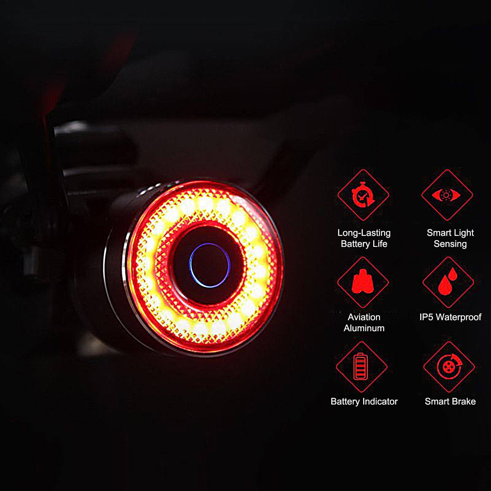Bicycle Brake Light Smart Bike - Cycling Commute ulasan dan harga