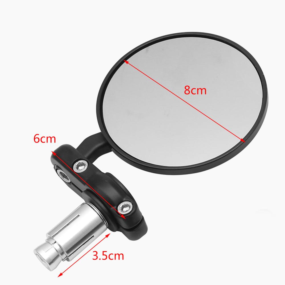 2pcs Motorcycle Mirror Round B - Mirror Handlebar Convex ulasan dan harga