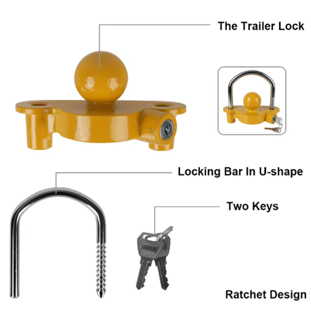 Heavy Duty Trailer Hitch Lock  - U Lock Heavy Duty ulasan dan harga
