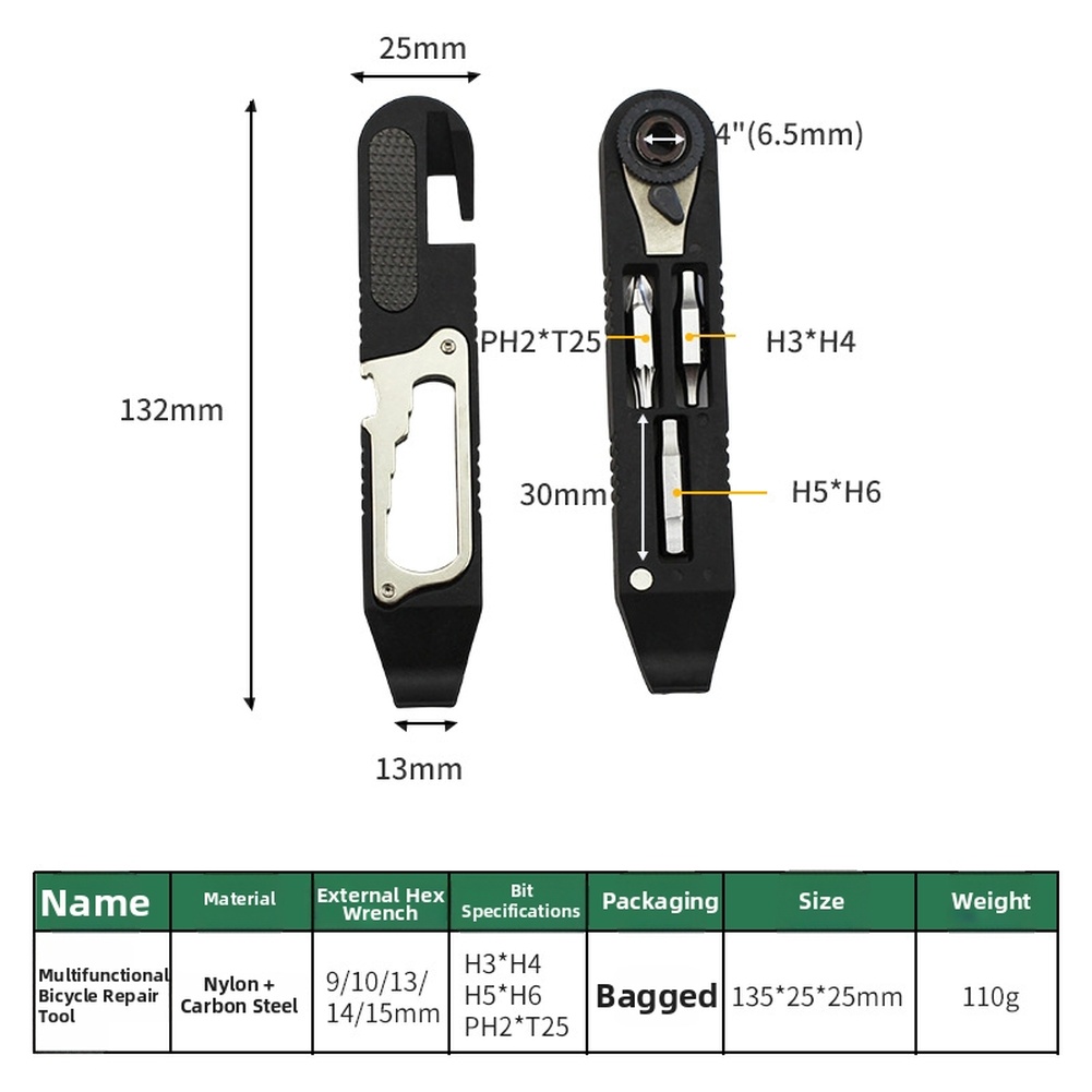 Bike Tool Kit Made of Carbon S - Cycling Commute ulasan dan harga