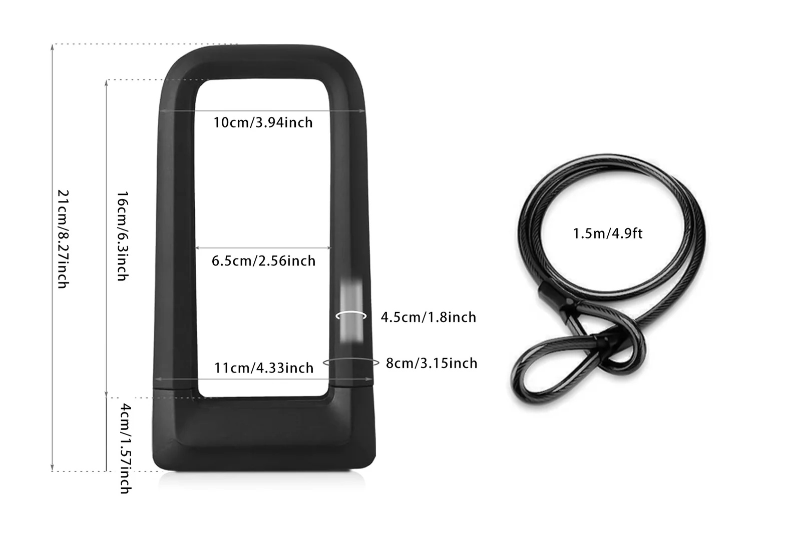 Cyrusher Heavy Duty U Lock Saf - U Lock Heavy Duty ulasan dan harga
