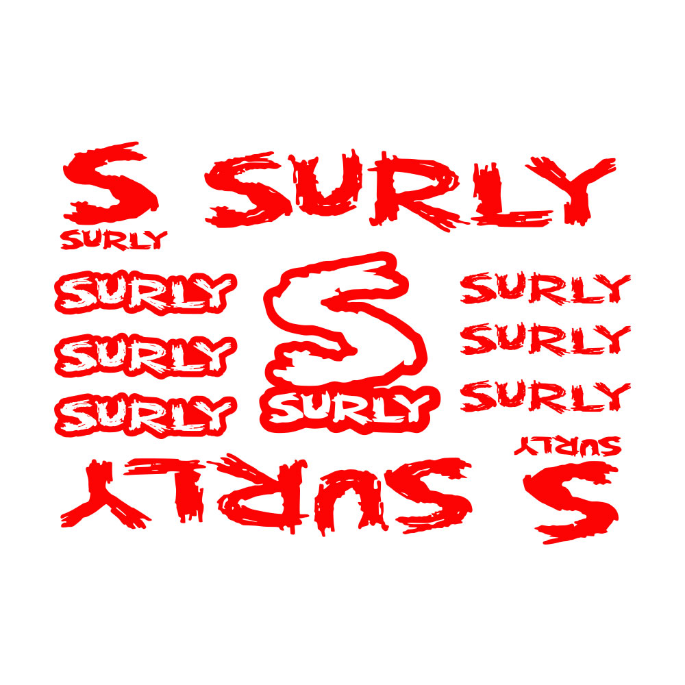 11Pcs Surly Bicycle Frame Stic - Cycling Quote ulasan dan harga