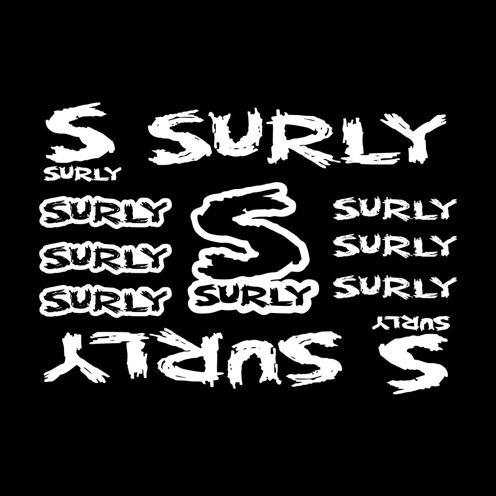 11Pcs Surly Bicycle Frame Stic - Cycling Quote ulasan dan harga