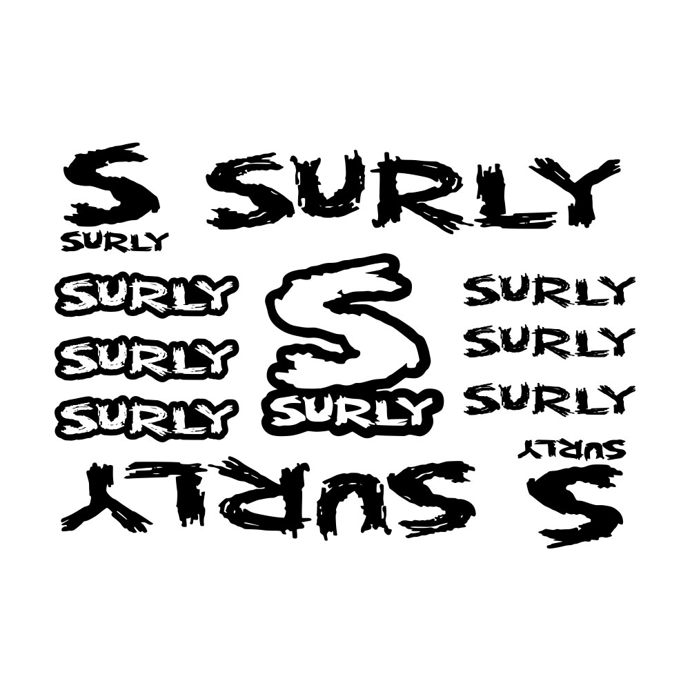 11Pcs Surly Bicycle Frame Stic - Cycling Quote ulasan dan harga
