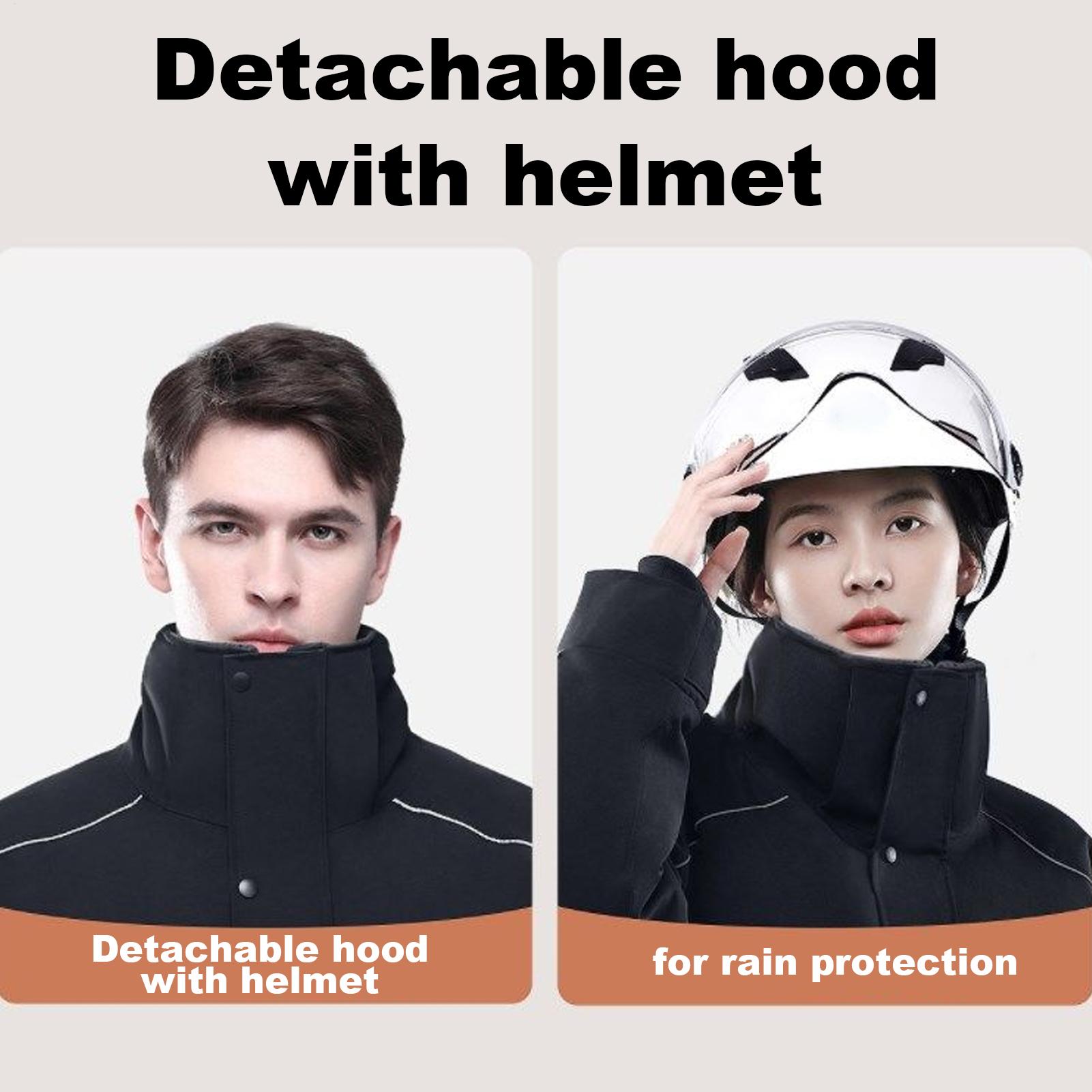 Motorcycle Winter Jacket 4-Poc - Cycling Commute Clothes ulasan dan harga