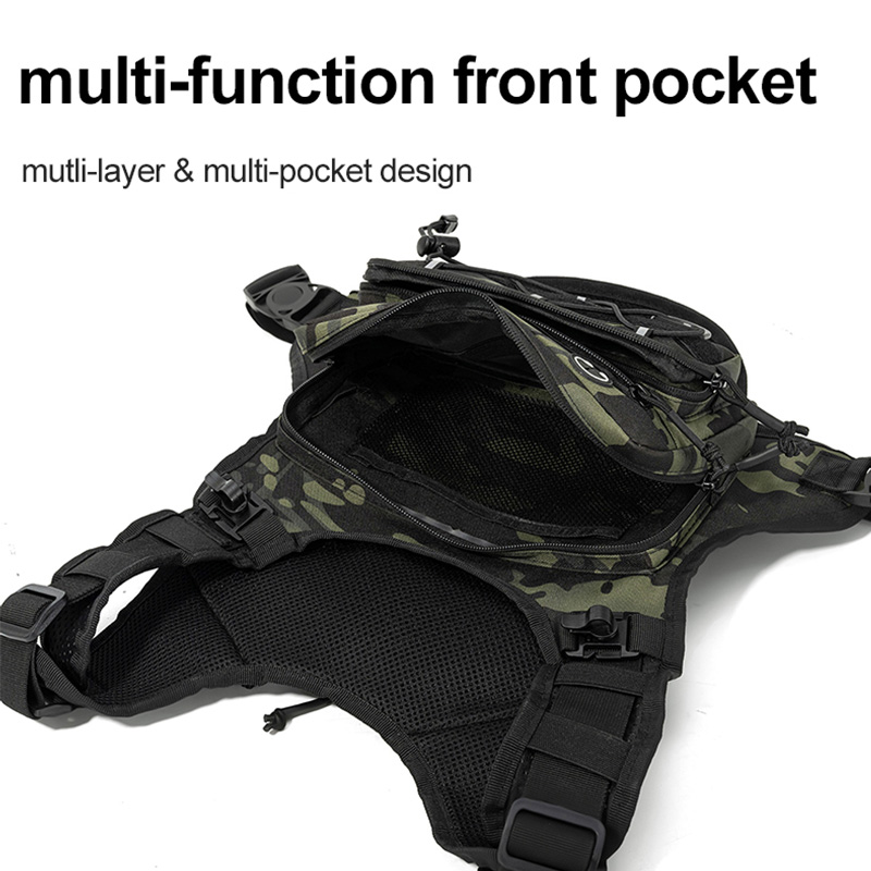 Tactical Bag Front Chest Rig V - Reflective Vest Cycling ulasan dan harga