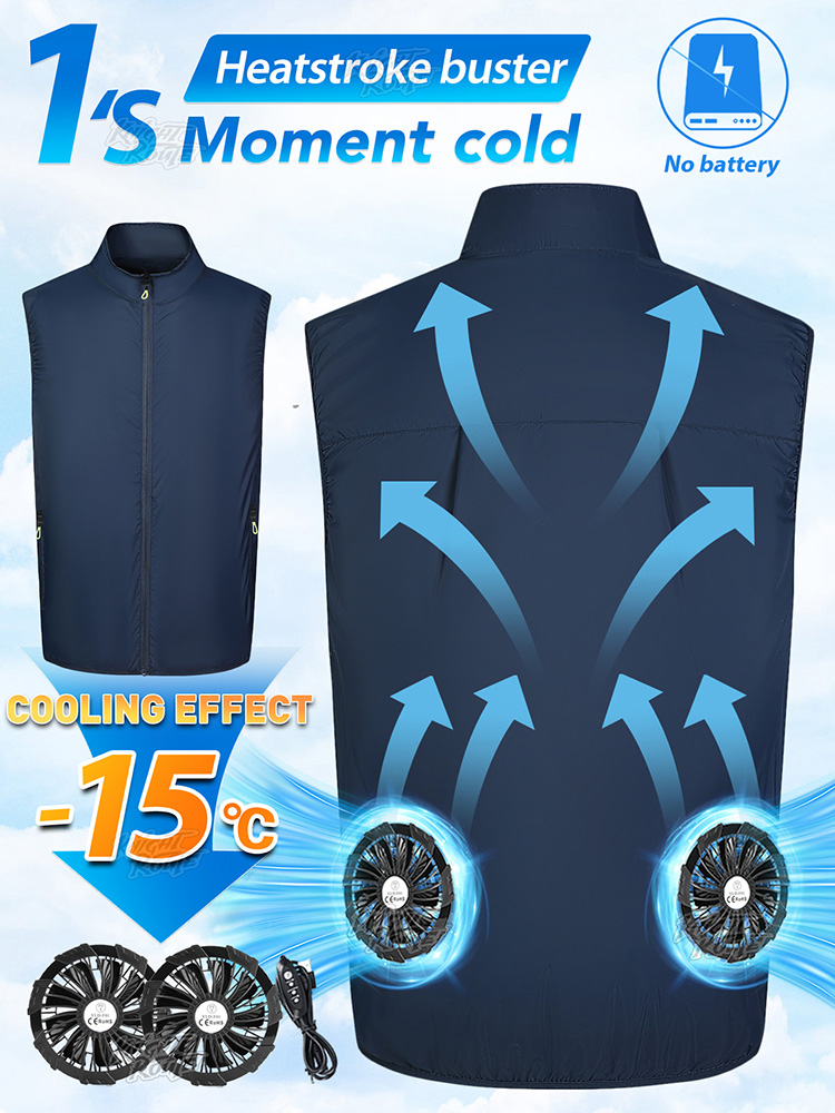 Fan Vest Wearable Cooling Air- - Cycling Commute Clothes ulasan dan harga