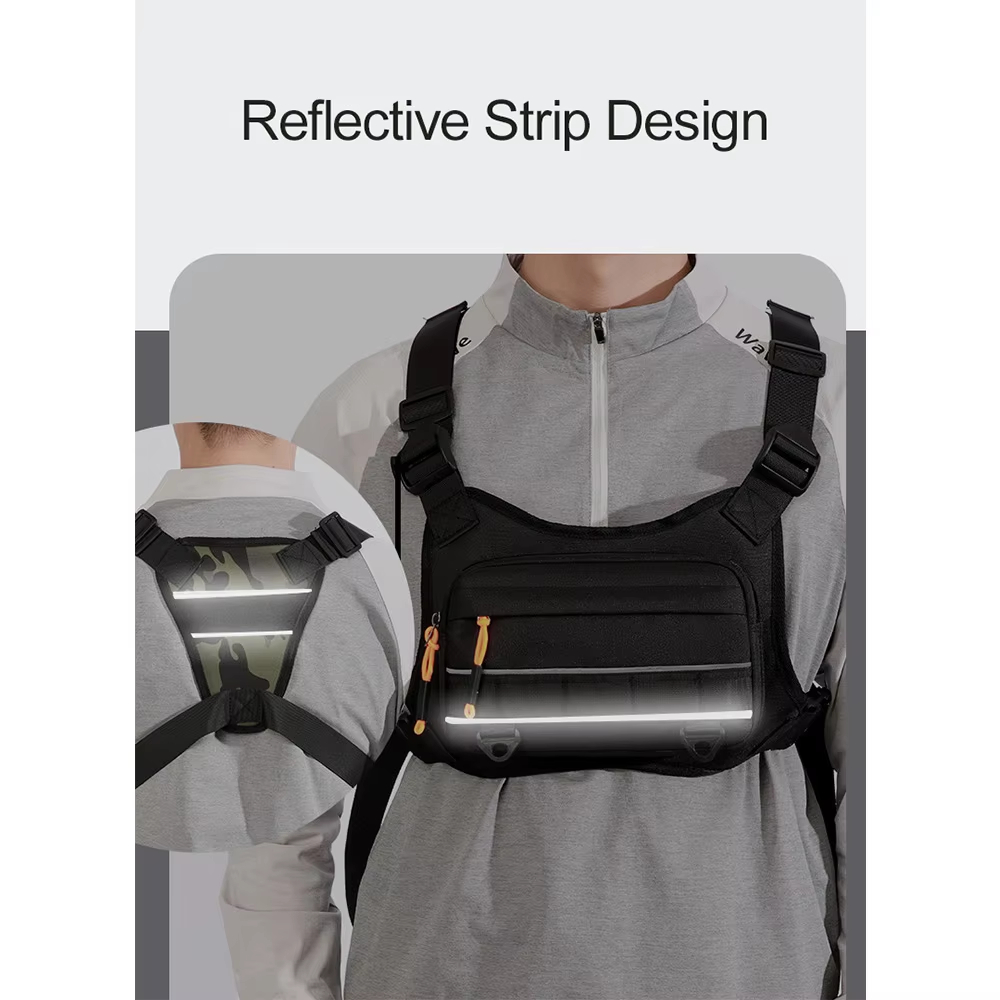 Cycling Front Chest Vest Tacti - Reflective Vest Cycling ulasan dan harga