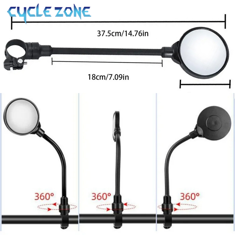 Bicycle Mirror Bike Handlebar  - Mirror Handlebar Convex ulasan dan harga